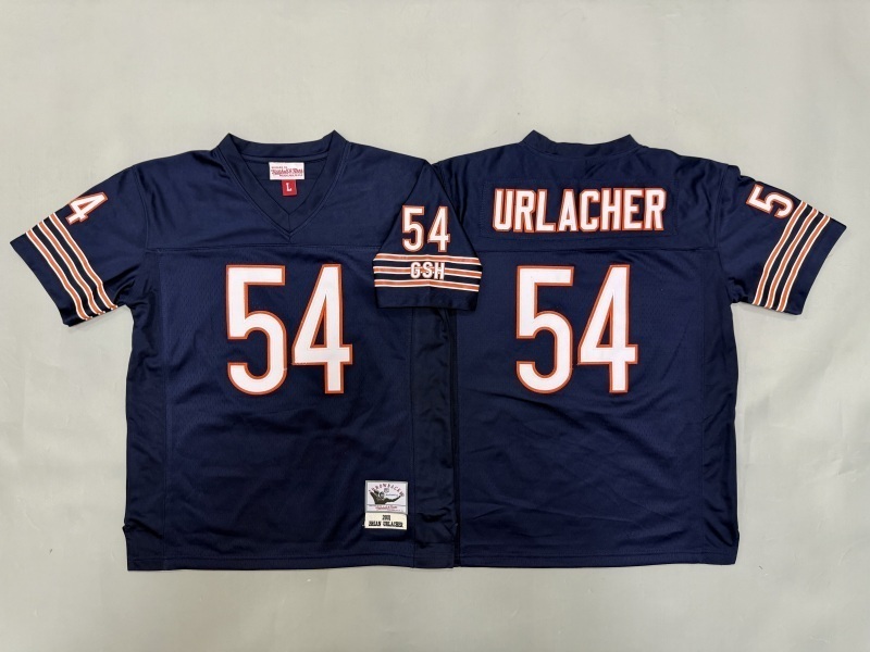 Youth Chicago Bears #54 Urlacher Blue Throwback Limited Nike NFL Jersey 01